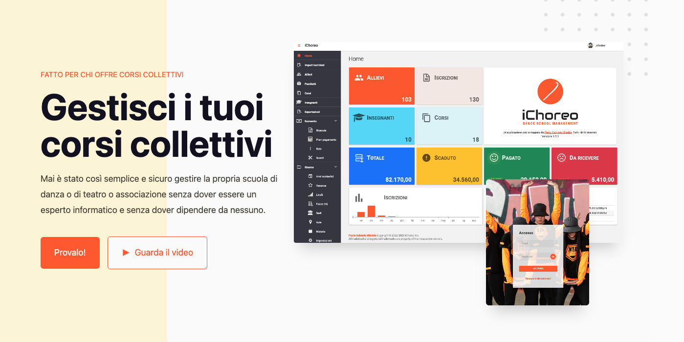 gestisci i tuoi corsi collettivi